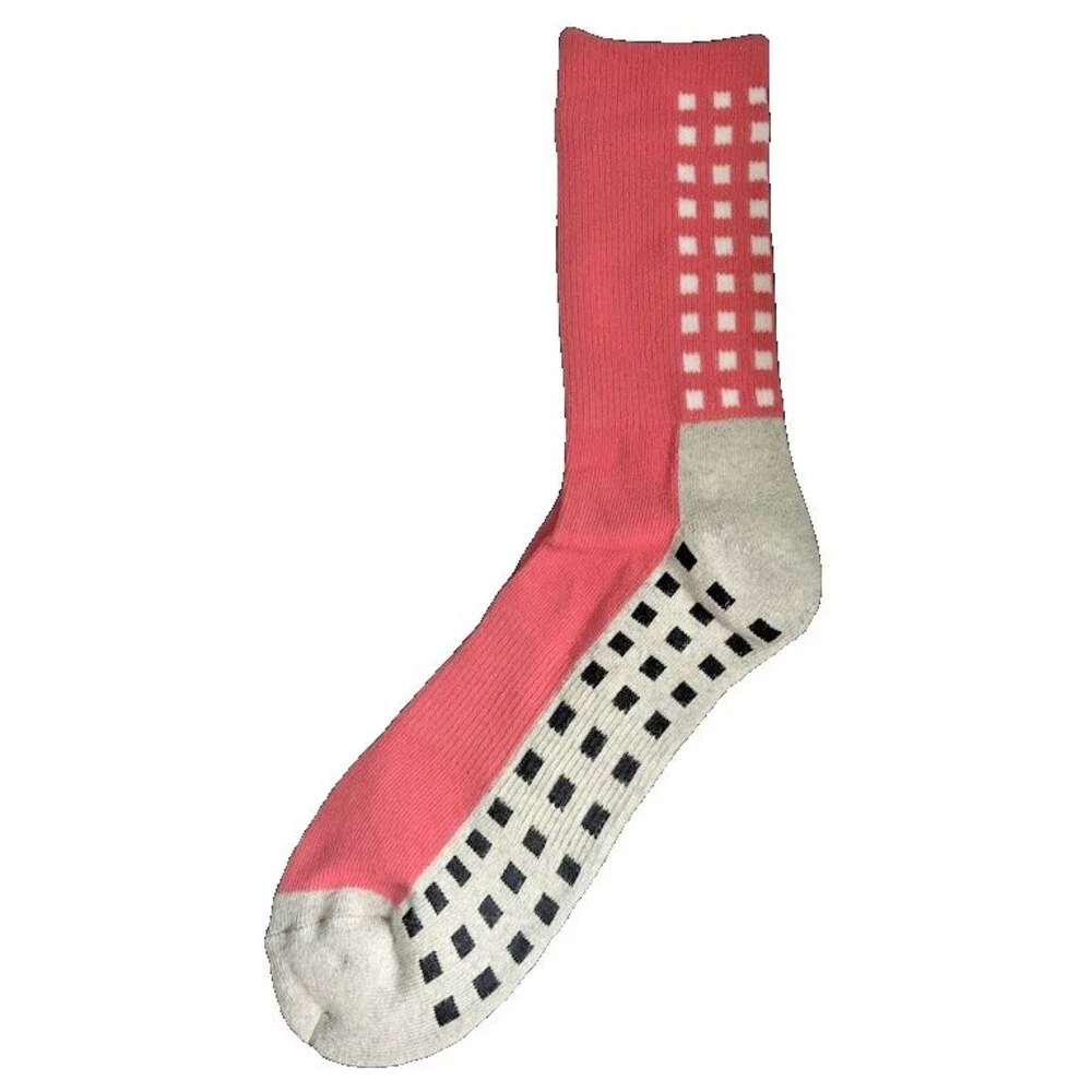 IkeTek Ike Behar Men's Socks High-Performance Patterned Hibiscus Pink Gray 10-13